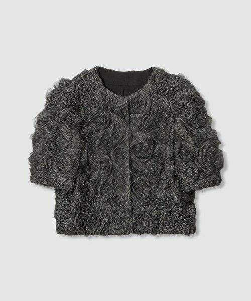 allureville / アルアバイル ブルゾン | 【LOULOU WILLOUGHBY】チュールローズブルゾン | 詳細15