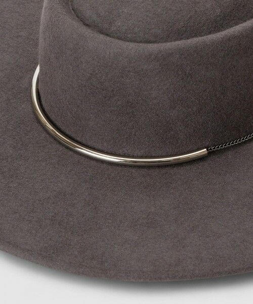 allureville / アルアバイル ハット | 【LOULOU WILLOUGHBY】フェルトチェーンツバヒロハット | 詳細8