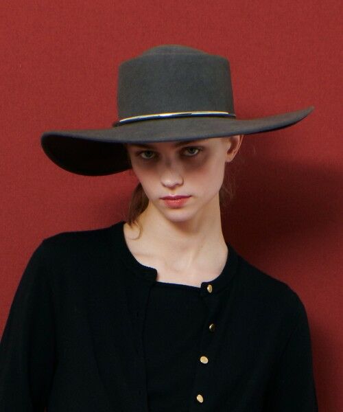 allureville / アルアバイル ハット | 【LOULOU WILLOUGHBY】フェルトチェーンツバヒロハット | 詳細1