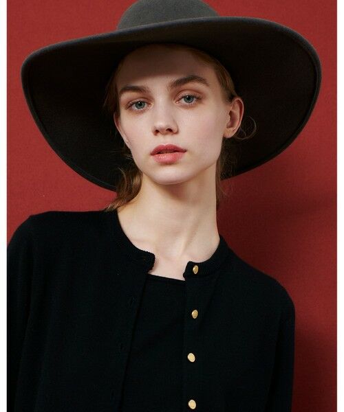 allureville / アルアバイル ハット | 【LOULOU WILLOUGHBY】フェルトチェーンツバヒロハット | 詳細2