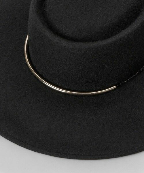 allureville / アルアバイル ハット | 【LOULOU WILLOUGHBY】フェルトチェーンツバヒロハット | 詳細10