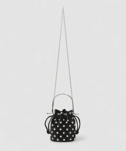 allureville / アルアバイル ショルダーバッグ | 【LOULOU WILLOUGHBY】パール刺繍ベロア巾着ハンドバッグ | 詳細2