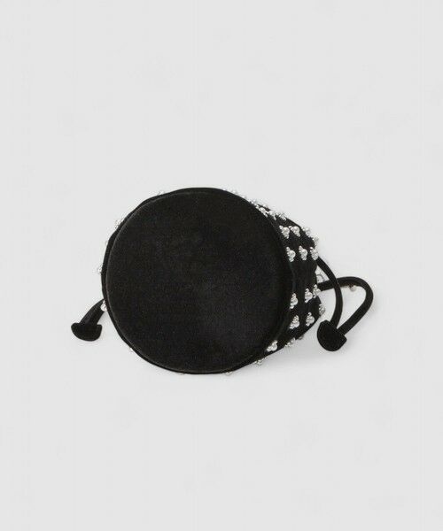 allureville / アルアバイル ショルダーバッグ | 【LOULOU WILLOUGHBY】パール刺繍ベロア巾着ハンドバッグ | 詳細6