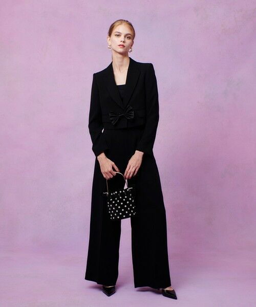 allureville / アルアバイル ショルダーバッグ | 【LOULOU WILLOUGHBY】パール刺繍ベロア巾着ハンドバッグ | 詳細9