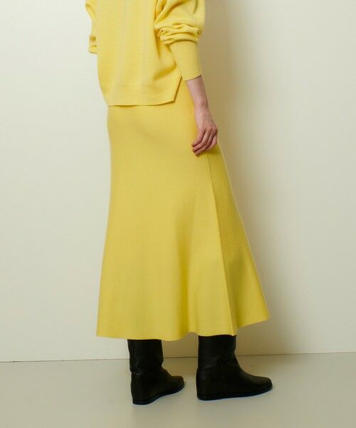 allureville / アルアバイル ミニ・ひざ丈スカート | ウール混Ｗフェイスナローマーメイドスカート | 詳細4