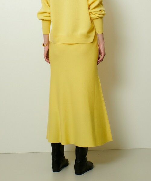 allureville / アルアバイル ミニ・ひざ丈スカート | ウール混Ｗフェイスナローマーメイドスカート | 詳細5