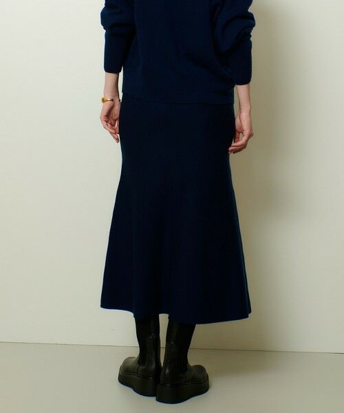 allureville / アルアバイル ミニ・ひざ丈スカート | ウール混Ｗフェイスナローマーメイドスカート | 詳細11