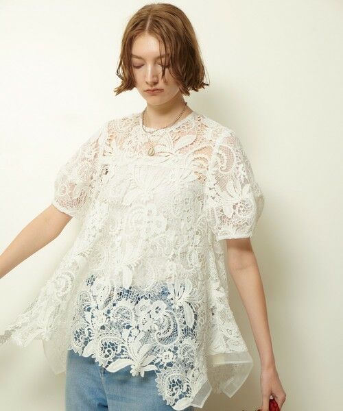allureville / アルアバイル シャツ・ブラウス | コードレースブラウス | 詳細1