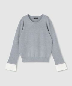 allureville / アルアバイル ニット・セーター | レースカフスドッキングプルオーバー