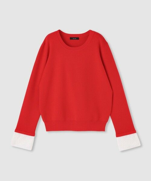 allureville / アルアバイル ニット・セーター | レースカフスドッキングプルオーバー | 詳細5