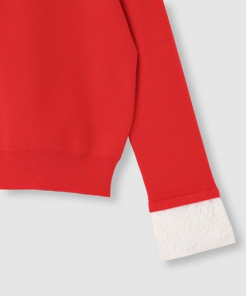 allureville / アルアバイル ニット・セーター | レースカフスドッキングプルオーバー | 詳細8