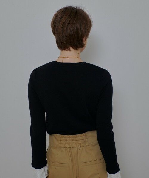 allureville / アルアバイル ニット・セーター | レースカフスドッキングプルオーバー | 詳細15