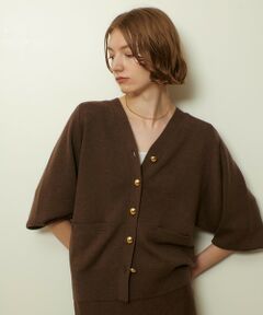 allureville / アルアバイル カーディガン・ボレロ | ウールスムースカーディガン