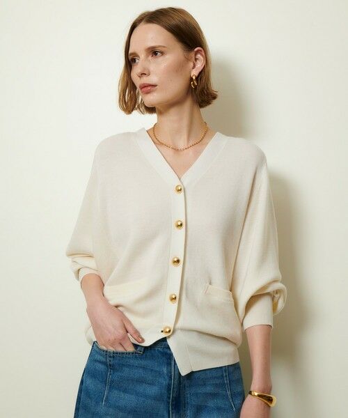 allureville / アルアバイル カーディガン・ボレロ | ウールスムースカーディガン | 詳細1