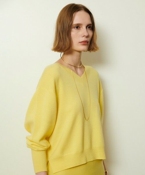 allureville / アルアバイル ニット・セーター | ウールスムース2WAYネックプルオーバー | 詳細3