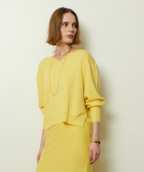 allureville / アルアバイル ニット・セーター | ウールスムース2WAYネックプルオーバー | 詳細4