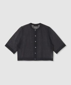 allureville / アルアバイル カーディガン・ボレロ | ハーフスリーブシアークルーカーディガン