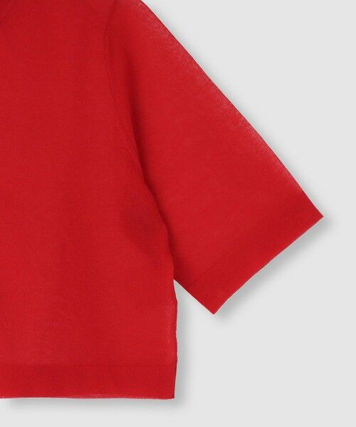 allureville / アルアバイル カーディガン・ボレロ | ハーフスリーブシアークルーカーディガン | 詳細3