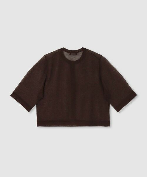 allureville / アルアバイル カーディガン・ボレロ | ハーフスリーブシアークルーカーディガン | 詳細6