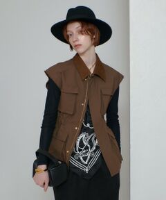 allureville / アルアバイル ブルゾン | コットンダブルクロスサファリジレ