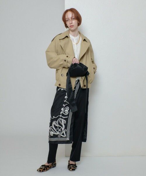 allureville / アルアバイル ブルゾン | T/Cトレンチブルゾン | 詳細1