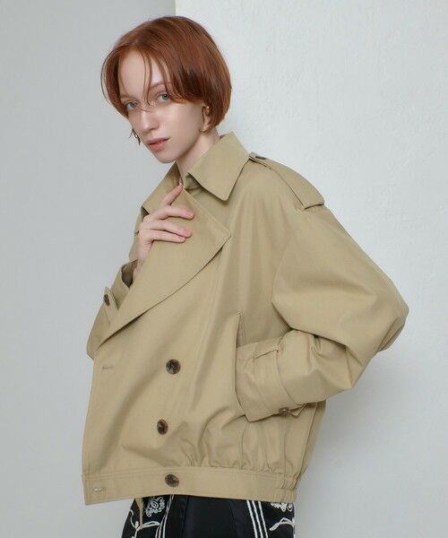 allureville / アルアバイル ブルゾン | T/Cトレンチブルゾン | 詳細3