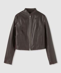 allureville / アルアバイル レザーブルゾン・ジャケット | スタンドカラーレザーライダースジャケット