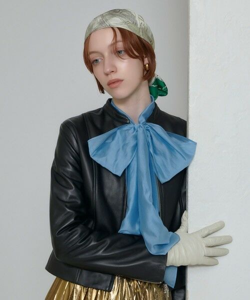 allureville / アルアバイル レザーブルゾン・ジャケット | スタンドカラーレザーライダースジャケット | 詳細3