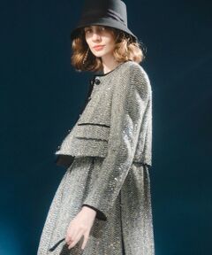 allureville / アルアバイル ノーカラージャケット | 【LOULOU WILLOUGHBY】LINTONラメツイードショートジャケット