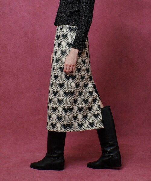 allureville / アルアバイル ミニ・ひざ丈スカート | 【LOULOU WILLOUGHBY】NEONハートJQタイトスカート | 詳細2