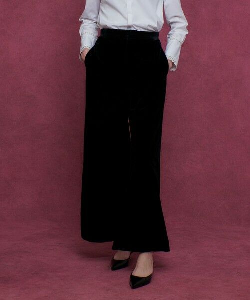 allureville / アルアバイル その他パンツ | 【LOULOU WILLOUGHBY】トリアセベロアパンツ | 詳細3