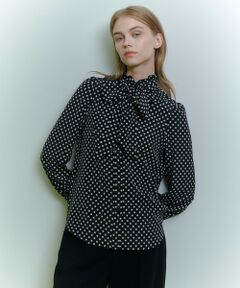 allureville / アルアバイル シャツ・ブラウス | ◇【LOULOU WILLOUGHBY】デシンドットフリルボウタイブラウス