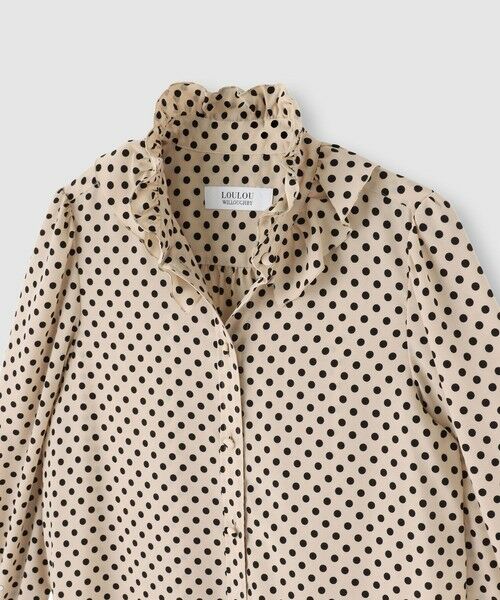 allureville / アルアバイル シャツ・ブラウス | ◇【LOULOU WILLOUGHBY】デシンドットフリルボウタイブラウス | 詳細4
