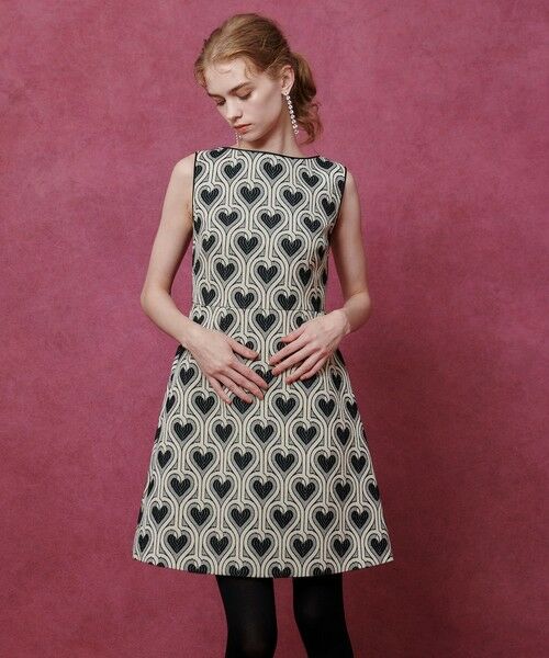 allureville / アルアバイル ロング・マキシ丈ワンピース | 【LOULOU WILLOUGHBY】NEONハートJQミニワンピース | 詳細3