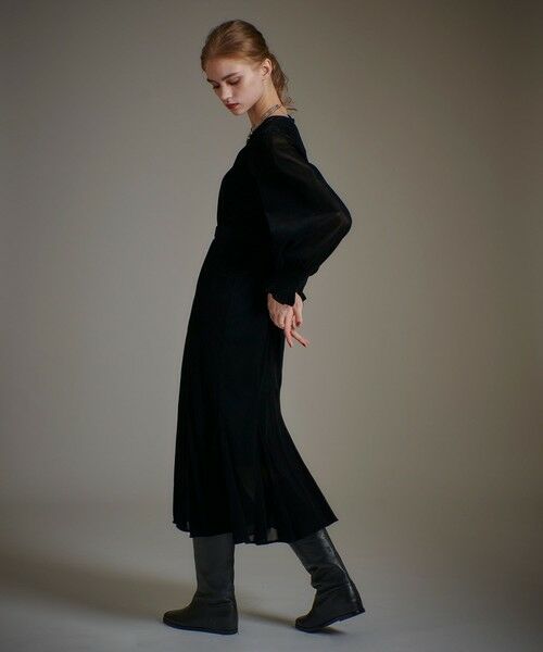 allureville / アルアバイル ロング・マキシ丈ワンピース | 【LOULOU WILLOUGHBY】チュールフロッキーマーメイドワンピース | 詳細10