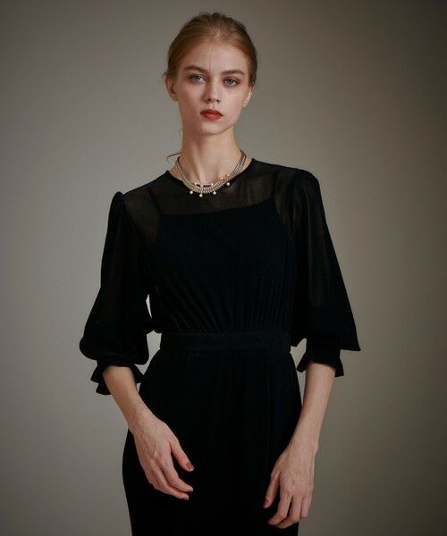 allureville / アルアバイル ロング・マキシ丈ワンピース | 【LOULOU WILLOUGHBY】チュールフロッキーマーメイドワンピース | 詳細12