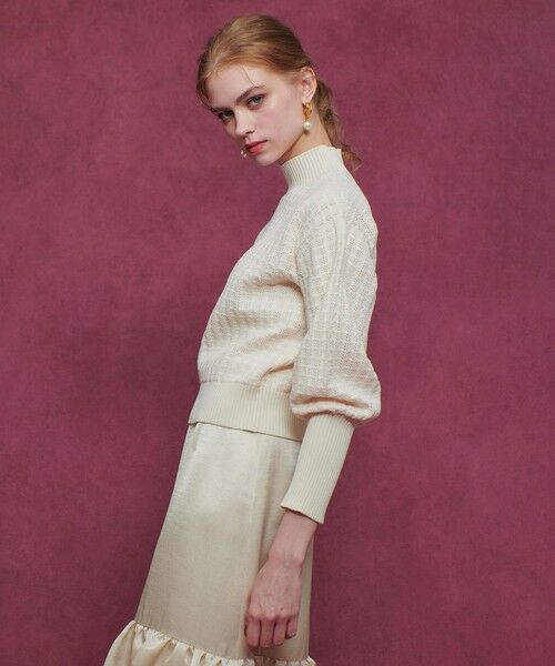 allureville / アルアバイル ニット・セーター | 【LOULOU WILLOUGHBY】ロングリブカフスモールプルオーバー | 詳細2