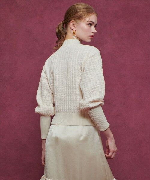 allureville / アルアバイル ニット・セーター | 【LOULOU WILLOUGHBY】ロングリブカフスモールプルオーバー | 詳細4