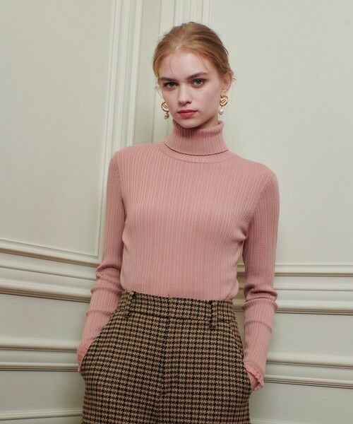 allureville / アルアバイル ニット・セーター | 【LOULOU WILLOUGHBY】ハーフチューブラータートルプルオーバー | 詳細6