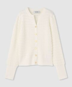 allureville / アルアバイル カーディガン・ボレロ | ◇【LOULOU WILLOUGHBY】フェザーボーダーカーディガン