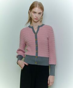 allureville / アルアバイル カーディガン・ボレロ | ◇【LOULOU WILLOUGHBY】フェザーボーダーカーディガン