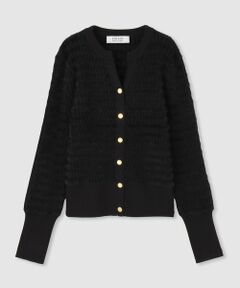 allureville / アルアバイル カーディガン・ボレロ | ◇【LOULOU WILLOUGHBY】フェザーボーダーカーディガン