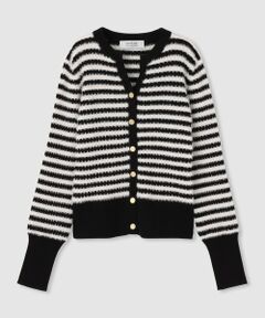 allureville / アルアバイル カーディガン・ボレロ | ◇【LOULOU WILLOUGHBY】フェザーボーダーカーディガン