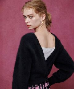 allureville / アルアバイル カーディガン・ボレロ | 【LOULOU WILLOUGHBY】カシミヤブレンドファー加工Ｖカーディガン