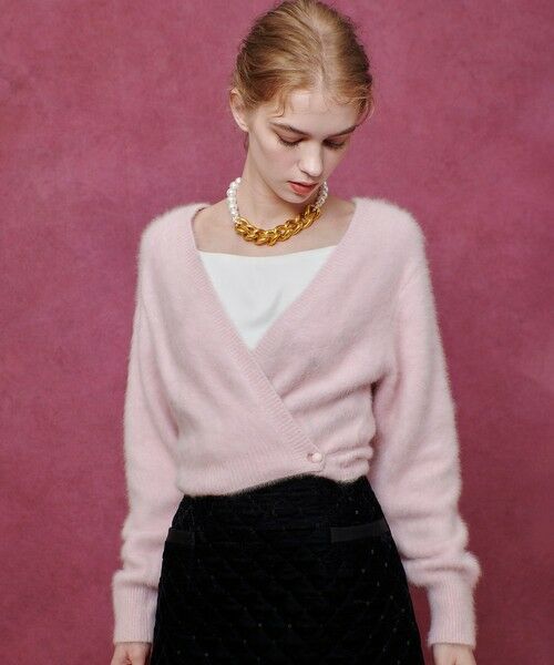 allureville / アルアバイル カーディガン・ボレロ | 【LOULOU WILLOUGHBY】カシミヤブレンドファー加工Ｖカーディガン | 詳細8