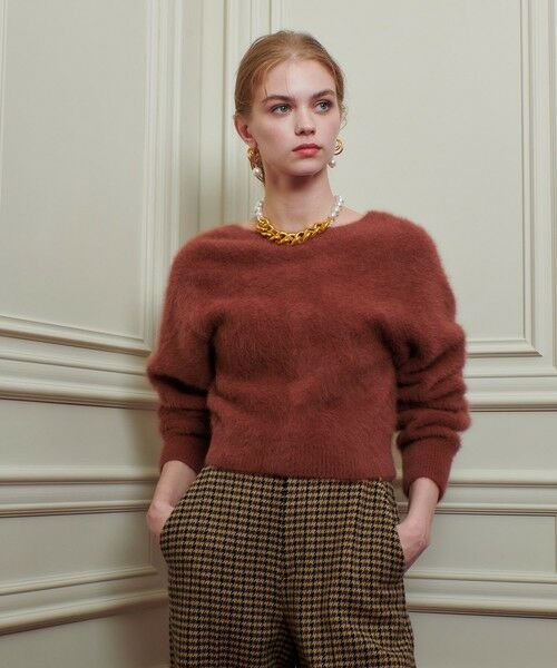 allureville / アルアバイル カーディガン・ボレロ | 【LOULOU WILLOUGHBY】カシミヤブレンドファー加工Ｖカーディガン | 詳細16