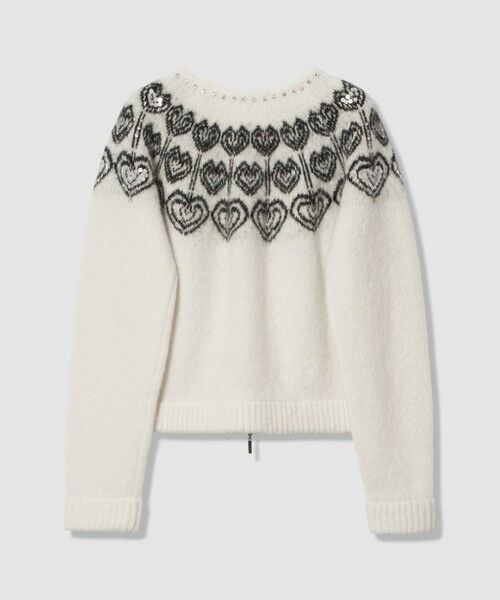 allureville / アルアバイル ブルゾン | 【LOULOU WILLOUGHBY】ハートJQニットブルゾン | 詳細7