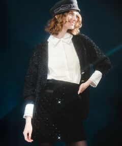 allureville / アルアバイル カーディガン・ボレロ | 【LOULOU WILLOUGHBY】フィルムラメミドルカーディガン