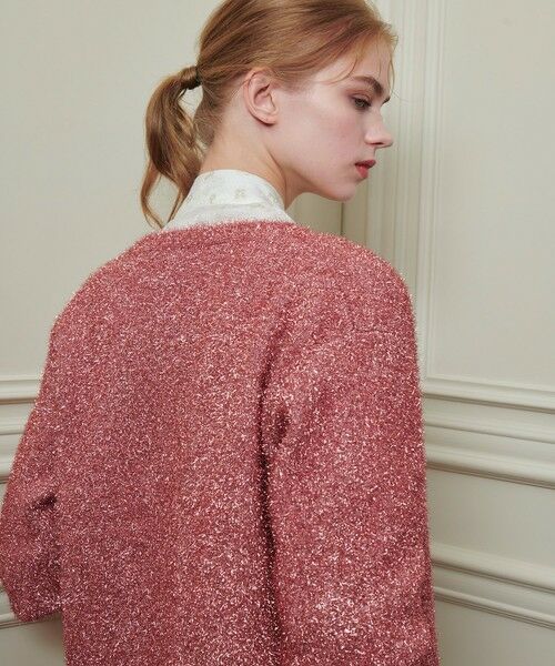 allureville / アルアバイル カーディガン・ボレロ | 【LOULOU WILLOUGHBY】フィルムラメミドルカーディガン | 詳細4