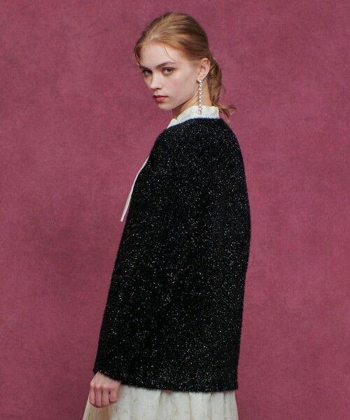 allureville / アルアバイル カーディガン・ボレロ | 【LOULOU WILLOUGHBY】フィルムラメミドルカーディガン | 詳細12